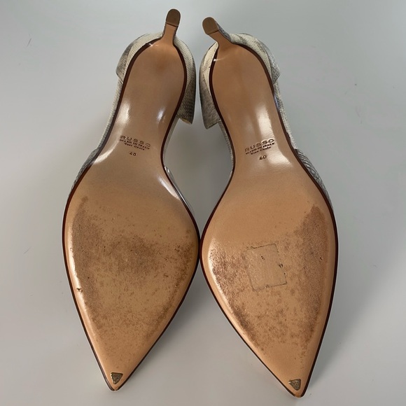 FRANCESCO RUSSO Paris Leather Plexi Pumps Heels. 40. - Picture 7 of 11